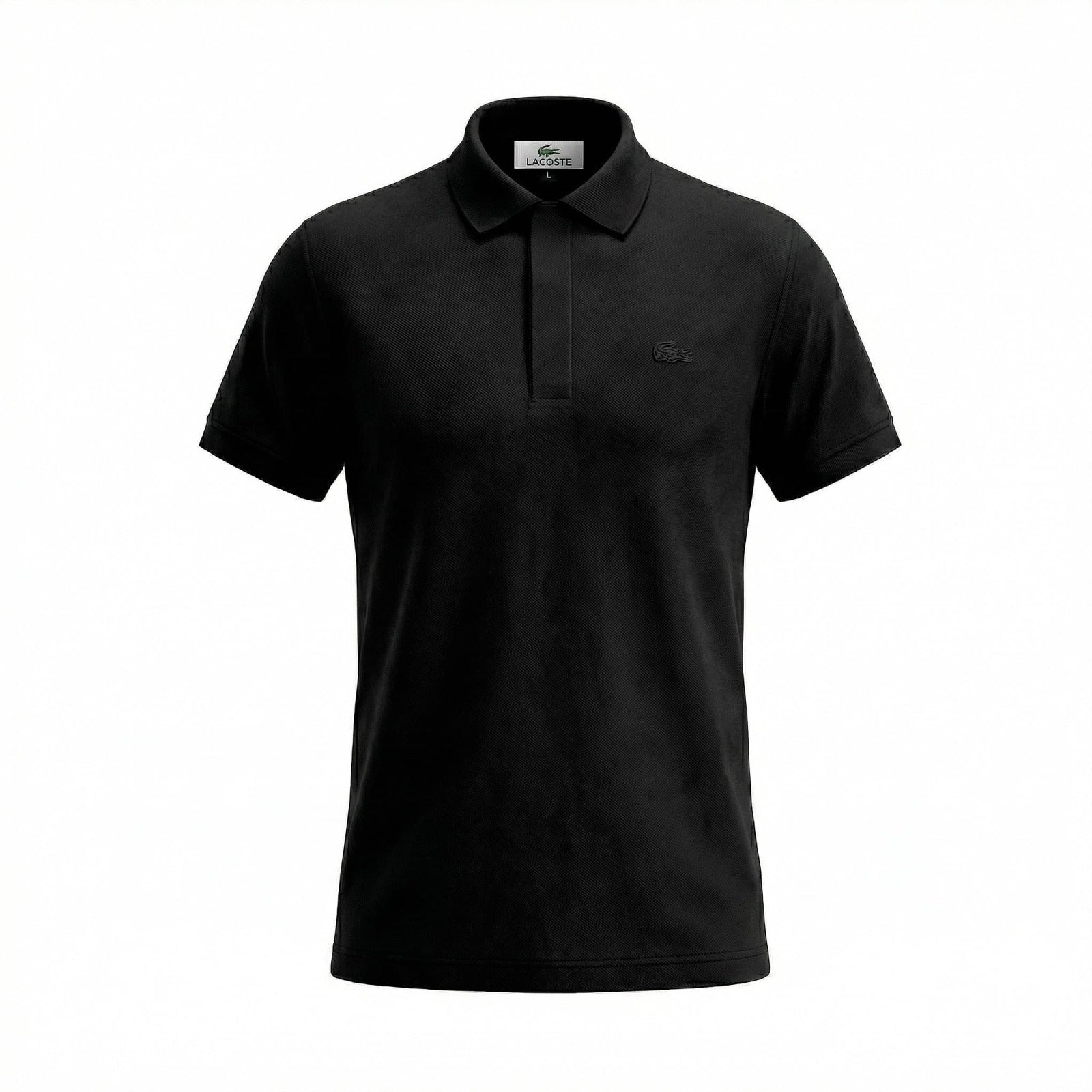 POLO LACOSTE NEGRO IMPORTADO