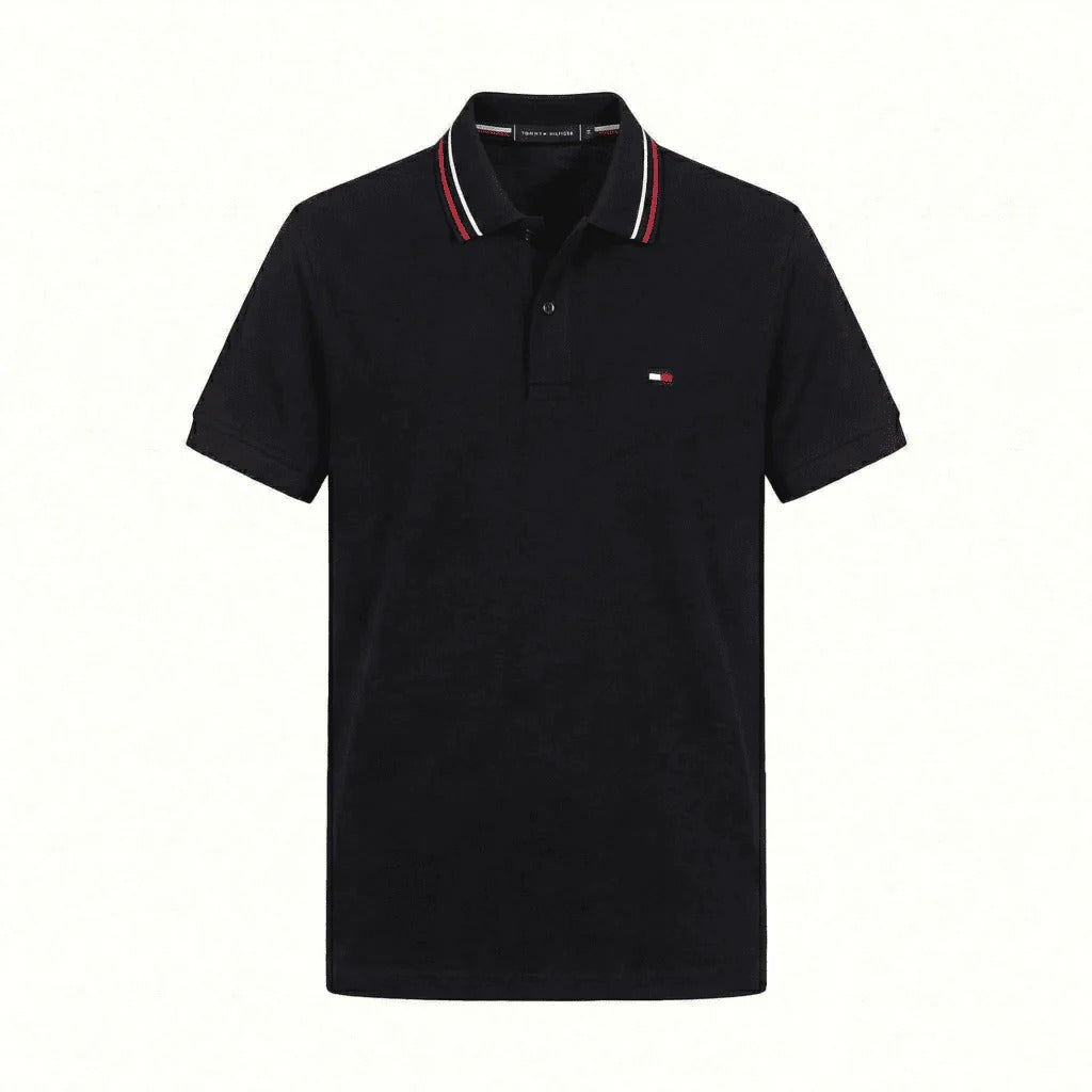POLO TOMMY NEGRO IMPORTADO